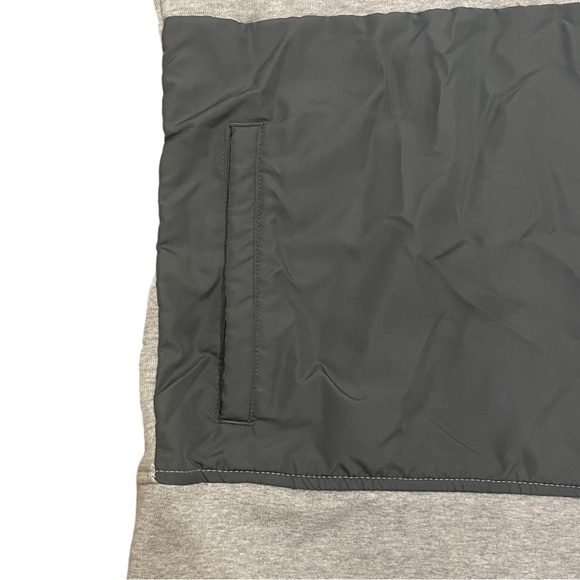 Champion Pullover 1/4 Zip Hoodie Grey Two Toned Pockets Men’s Sz Medium Cotton - Picture 3 of 11